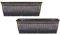 SG Traders 2 x Plastic Floral Fluted Garden Trough Long Window Box Planter Flower Box Plastic Vegetable Planters Pot Herb Planter for Windowsill Patio Garden Home Decor Flower Bed 79cm