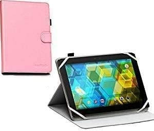 Navitech Pink Faux Leather Case Cover - Compatible With Asus Google Nexus 7 Tablet