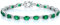 GEMLANTO Armband Damen 925 Sterling Silber Edelstein Smaragd Tennis Armband Frauen Mai Geburtsstein Schmuck Geschenk für Valentinstag Verlobung Geburtstags Muttertags Weihnachten