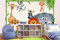 Vlies Fototapete ZOO TIERE 375 x 250 cm (inkl. Kleister) - Vlies Tapete, Wandtapete, Wandbilder - Tapete für Wohnzimmer Schlafzimmer, Büro, Küche - Montagefertig