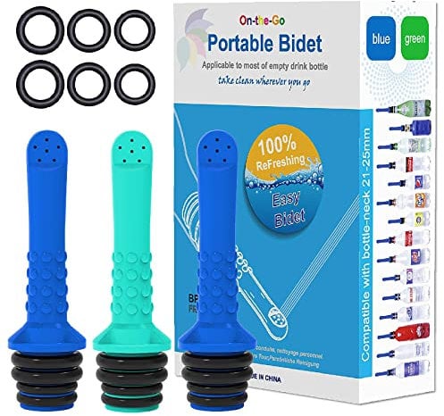 Portable Bidet Set, Travel Bidet, Portable Bidet Sprayer, Perineal Spray Bottle, Handheld Travel Bidet Bottle for Women Baby Cleaning Outdoor Camping