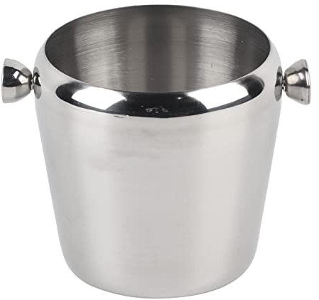 Ice Buckets,Double Wall Ice Bucket,Champagne Bucket,Ice Bucket with Cover,Ice Container,Camping Double Wall Ice Bucket for Bar,Kitchen(1L)