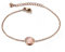 Kaguyo opal anklets for women, 14k rose gold Stainless Steel link charm opal anklets for women girls, friendship birthday jewellery gifts