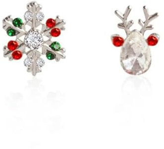 Niedliche Weihnachts-ohrstecker Aus 925er-sterlingsilber Für Damen Und Mädchen, Schneemann, Weihnachtsbaum, Schmuck, Weihnachtsgeschenke