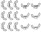 PATIKIL 1/4-20 Wing Nuts, 15Pcs 304 Stainless Steel Fasteners Parts Butterfly Nut Smooth Finish for Repair Install Construction, Manufacturing, Engineering, Assembling, Furniture