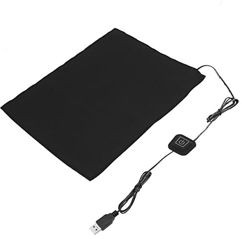 2 unidades USB paño eléctrico almohadilla calefacción 3 niveles ajustable elemento calefactor para mascotas calentador 5V DC fuente de alimentación portátil y seguro calentado Mat