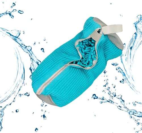 Xiujuers 2 Pezzi Sacchetto Scarpe Lavatrice, Borsa da Biancheria per Scarpe, Sacchetti per Lavare Scarpe in Lavatrice, Borsa per il Lavaggio Delle Scarpe, Scarpe Borse per Bucato (Blu)