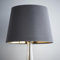 K LIVING Velvet Tapered Lampshade for Modern Table Lamps and Floor Lamps in Grey | Traditional Cotton Textured Fabric Cone Light Shade for Ceiling Pendant | Lamp Shade for Calm Home Atmosphere (10)