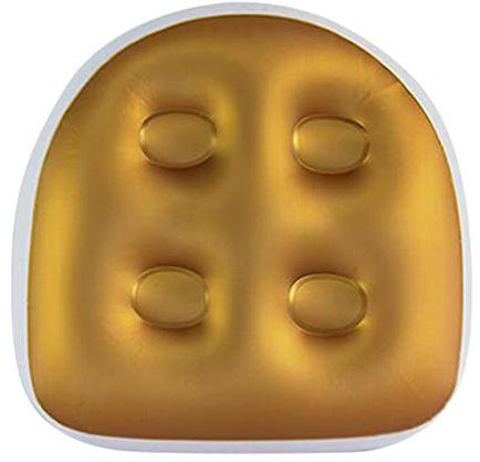 SH-RuiDu Hot Tub Booster Seat, Soft Comfortable Spa Cushion Pad Inflatable Back Support Bath Spa Pad for Indoor or Outdoor Spas and Tubs (Gold)