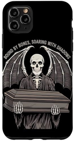 iPhone 11 Pro Max Satanic Skeleton Coffin Goth Skull Case