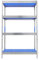 Master Regale Lebensmittelregal, 180x110x50cm mit 4 Kunststoff-Böden, Max. Gesamtlast pro Regal 700 kg