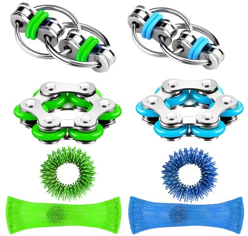 Hmfmdy Fidget-Spielzeug Set, 8 Stück Fidget Toys Kinder, Anti-Stress, Quetsch, Sensorisches Spielzeug, zum Stressabbau für Kinder und Erwachsene mit ADHS - A