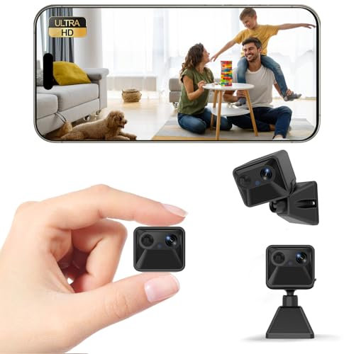ALFipmncam Wireless Mini Hidden Security Camera 4K HD with 120-Day Battery - WiFi Indoor Spy Camera, APP Control Real-Time Alerts, Auto Night Vision, for Home/Baby/Pet