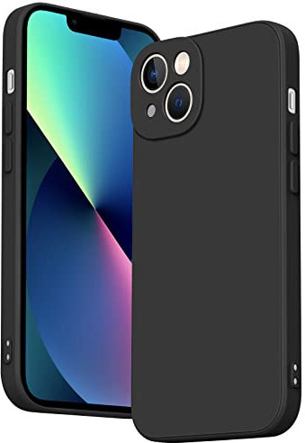 Case for iPhone 13 Phone Case, Camera Protection Ultra Slim Case for iPhone 13 6.1-inch Anti-Scratch Shockproof Bumper Cover (Black)