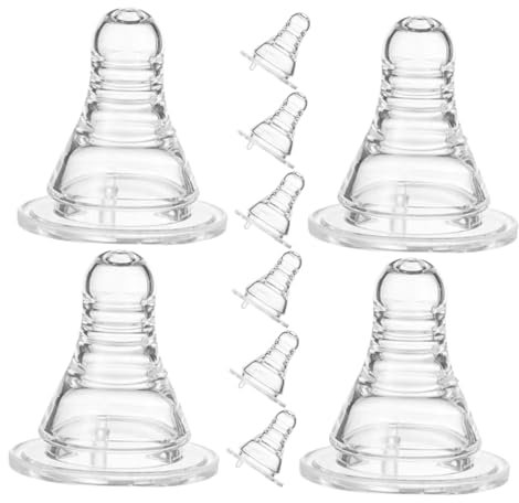 KOMBIUDA 10Stücke Bier Flasche Nippel Kappen für Partys Lustige Trinkspiel Zubehör aus Lebensmittelechtem Geeignet für Bier Wasser und Säfte für Erwachsene und Feiern