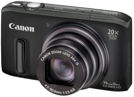 Canon Powershot SX240 HS Digital Camera - Black (12.1 MP, 20x Optical Zoom) 3.0 Inch LCD (Renewed)