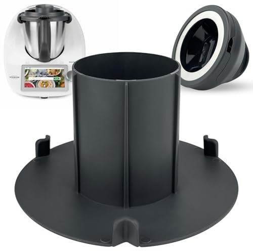 JNZLT Paraspruzzi Frullatore, Bimby TM6/TM5/TM31 Accessori Universale Paraspruzzi Copertura Frullatore Da Cucina Nero Copertura Plastica Miximizer