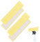 KOZOY 4 almohadillas de repuesto para aspiradoras de ventanas Karcher, accesorios de microfibra de repuesto amarilla para aspiradora Karcher WV2 WV5 WV6 Plus Premium