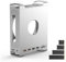 Carcasa de metal con hub USB C para Mac Mini M4/M4 Pro, estación de acoplamiento con ranura SSD M.2 NVMe de 8 TB, puerto USB de 10 Gbps, puerto SD3.0 TF3.0, color plateado