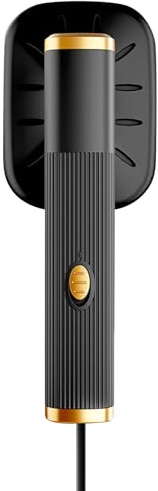 Mini piastra a vapore portatile, girevole a 180°, ferro da stiro a vapore, riscaldamento rapido, legato a cavo, pieghevole, supporto per ferro da stiro a secco e umido (nero)