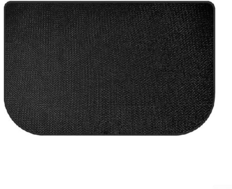Zeroupshop Tappeto a semicerchio per camino, in silicone, ignifugo, protezione dalle scintille, per stufe, griglie, bracieri interni (122 x 76 cm)