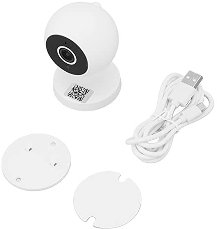 Culnflun Überwachungskamera, 360-Grad-WLAN-Kamera, hochauflösende 2-Sprachfunktion, Infrarot-Dunkel-Nachtsicht-Smart-Kamera für das Babyzimmer im Home Office