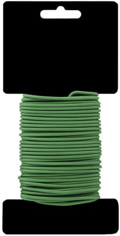 Filo da Giardino Verde, 2,5 mm x 10 m Filo per Piante, Filo per Legare Piante, Filo di Ferro da Giardinaggio, Legaccio per Piante, Cravatta da Giardino Verde per Piante Rampicanti Viti Arbusti Fiori