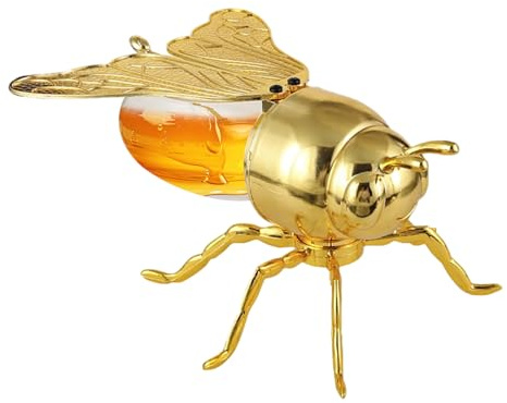 Jubilofex Transparentes Honigglas – Behälter im Bienen-Design mit Löffel, Küchenwerkzeug, geeignet für Frühstück, Kochen, Backen, Kuchen, Urlaub, Geburtstag, Party, Mehl, Zucker, Salz, losen Tee