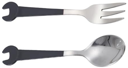 Laikoutd Practical Multifunctional Spanner Ergonomic 304 Steel Spoon Fork Wrench Eating Tool Durability for Daily and Outdoor Use Multifunctional Utensil