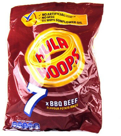 KP Hula Hoops Barbeque 7 Pack 150g