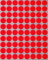 Farbcodierung Etiketten Neon Rot 13mm runde Aufkleber – 1,3cm Klebepunkte 1200 Stück von Royal Green
