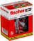 fischer - Cheville bi-matière et multi-matériaux DUOPOWER avec vis/Boîte de 10 Gris/Rouge (ø x l) 12 x 60 mm
