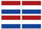 Kiwistar Aufkleber 4,5 x 3 cm Niederlande - Land Staat Autoaufkleber Flagge Länder Wappen Fahne Sticker Kennzeichen - Auto - Fahrrad - LKW