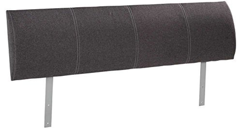 Kopfteil Polsterkopfteil | Anthrazit | Breite 140 cm | Webstoffbezug