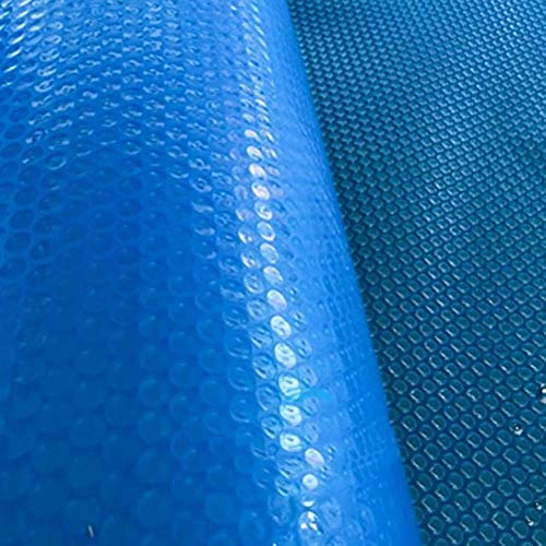 WaiMin Tarpaulin Swimming Pool Solar Cover Bubble Hot Tubs Deluxe Swimming Pool, Thermal Solar Cover for Frame Above Pools - Blue (Size : 4X8m)