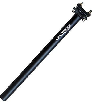 UPANBIKE Tige de selle de vélo en alliage d'aluminium φ27,2 30,9 31,6 mm x 400 mm (longueur d'extension de selle pour VTT (noir φ28,6 mm)