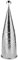 Fink Windlicht Birillo - Eisen vernickelt mit Kugel H 83 cm D 23 cm