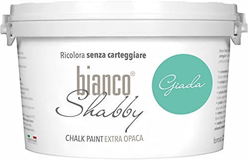 CHALK PAINT Giada per Mobili e Pareti - Pittura Shabby Chic Vintage EXTRA OPACA (2,5 Litri)