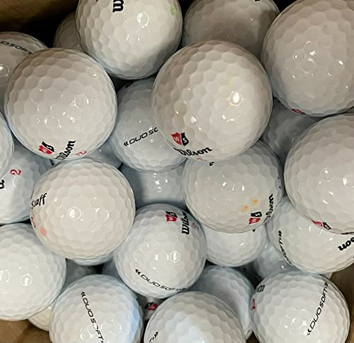Wilson Duo soft golf balls - choose 24 or 48 - Pearl/Grade A lake balls (used not new)