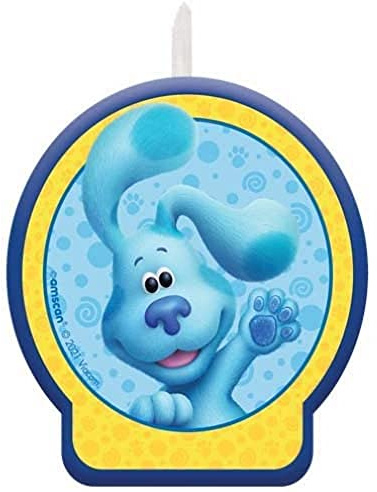 amscan 9913274 Blues Clues Geburtstagskerze, Mehrfarbig