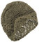 VGOL Beanie Mütze handgefertigt Damen Baumwolle gestrickt Ausschnitt Vintage Blumenmuster gehäkelt Slouchy Skull Cap für 52–58 cm Kopfumfang Frühling Sommer Herbst Khaki