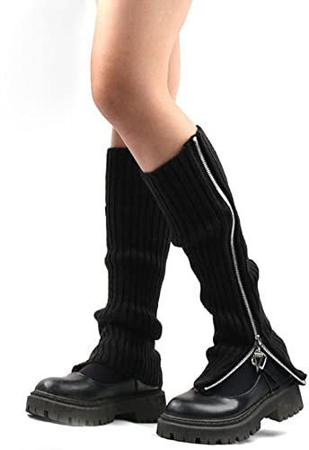 LUMoony 1Paar Damen Bein Stulpen warme Beinstulpen Strick-Stulpe Beinwarmer Stulpen Gestrickte Winter Gestrickt Beinwärmer Stulpen Socken Legwarmers Kniewärmer Boot Socken Boot Abdeckung