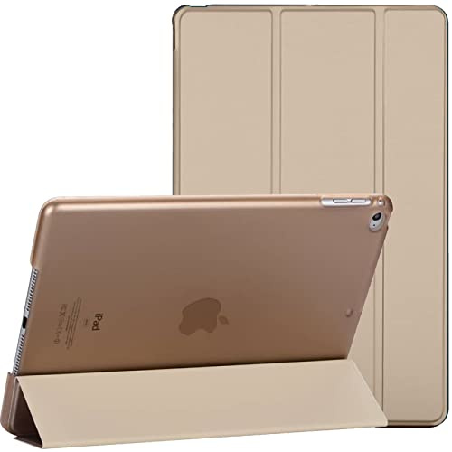Smart Case for iPad 9.7-Inch Air, iPad Air 2, iPad 5th, 6th Gen with Auto Sleep/Wake, Magnetic, Lightweight Protective Tablet Cover (Gold)