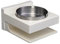JUSHZ Aschenbecher Metall Wandaschenbecher Wandmontiert Mode Badezimmer Kein Stanzen Saugnapf Wasserdicht Und Langlebig (Silber B,14X12.5X7.5 cm)