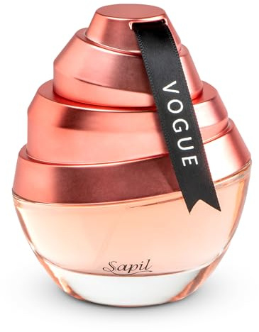 Sapil Vogue Eau de Parfum for Women 100ML – Captivating Night time Gourmand Fragrance with Floral Heart, Vanilla, and Amber Finish