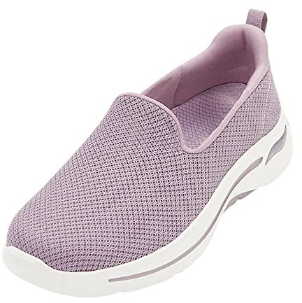 Blingko Schuhe Herbst Frauen Atmungsaktiv Laufschuhe Turnschuhe Sportschuhe Casual Tennis Schuhe Outdoor Sneakers Freizeitschuhe Straßenlaufschuhe Boots Damen Weiß Adventskalender Frauen