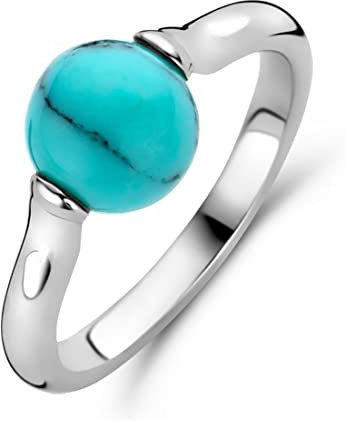 Ti Sento - Milano Damen-Damenring 925er Silber Farbstein 54 Türkis 32024027