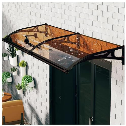 Marquise Porte D'entree, Marquise De Porte pour Porte d’Entrée, Garage et Fenêtre, Marquise Porte D'entree,23 * 40(60 * 100cm)