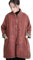 NFYM Manteaux rembourrés en coton pour femme, mi-long, kimono matelassé, style chinois, vestes d'hiver, rouge foncé, taille unique