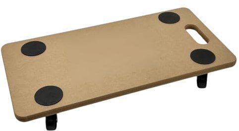 Trendi 200 KG Dolly Trolley On Wheels Roller Heavy Duty Trolley for Moving Furniture with Eva Foam Grip Pads Wooden Platform Lifter Trolley…